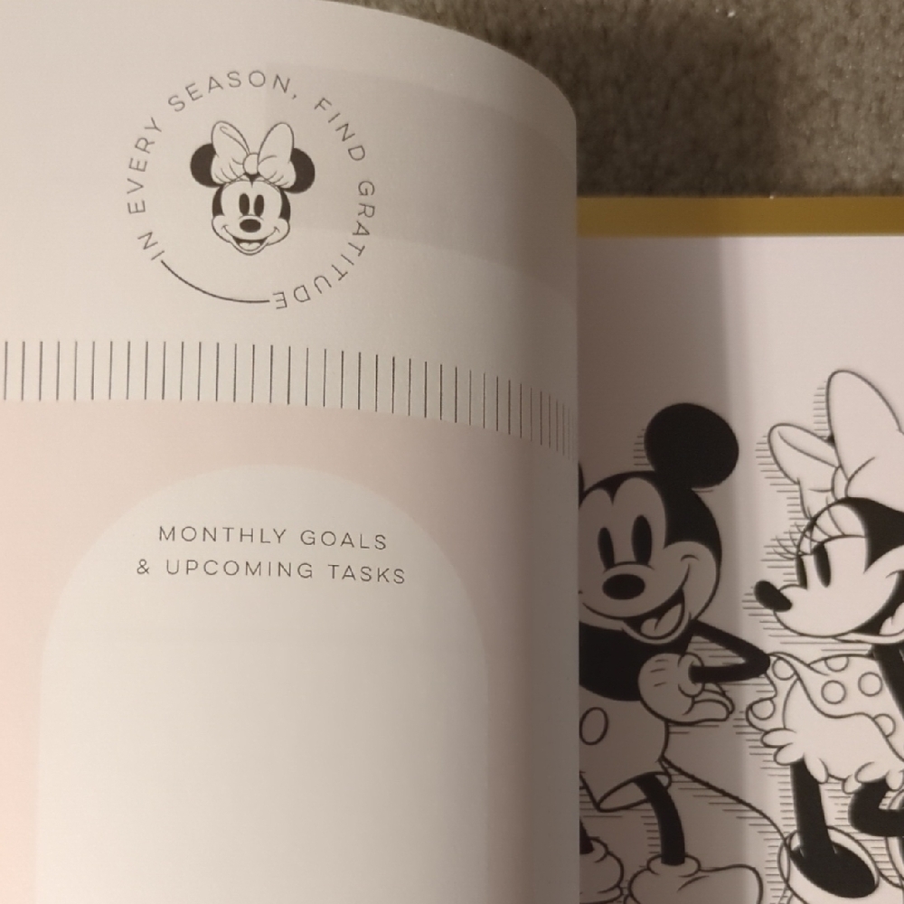 Disney The Happy Planner Mickey & Minnie Hardcover GratituPlanner - White & Gold - Picture 9 of 10